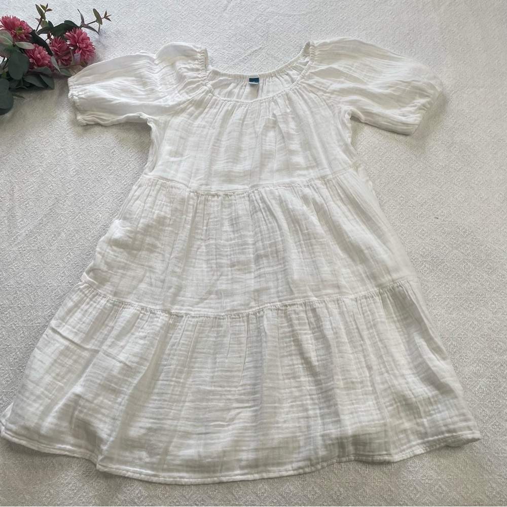 Old Navy‎ White Casual Dress ~ Size Medium